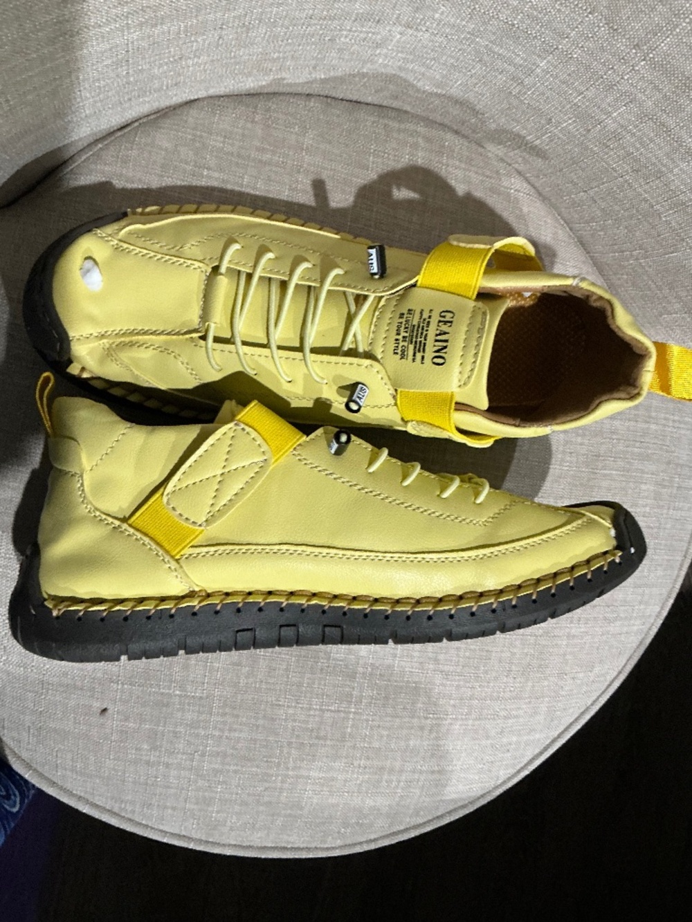 GEAINO Yellow Casual Shoes
